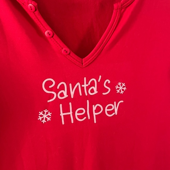 Shosho Red Santa's Helper Pajama Onesie - Picture 2 of 4